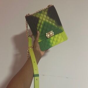 Stylish Green Ombre Quilted Women's Bag